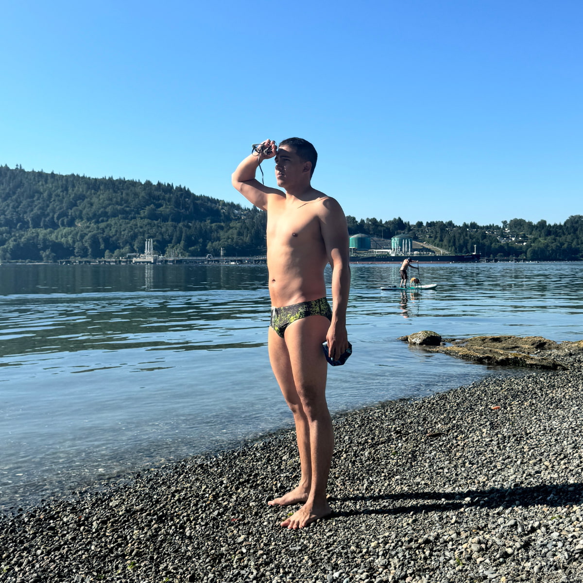 Pantaloneta Corta - Verde Nebulosa